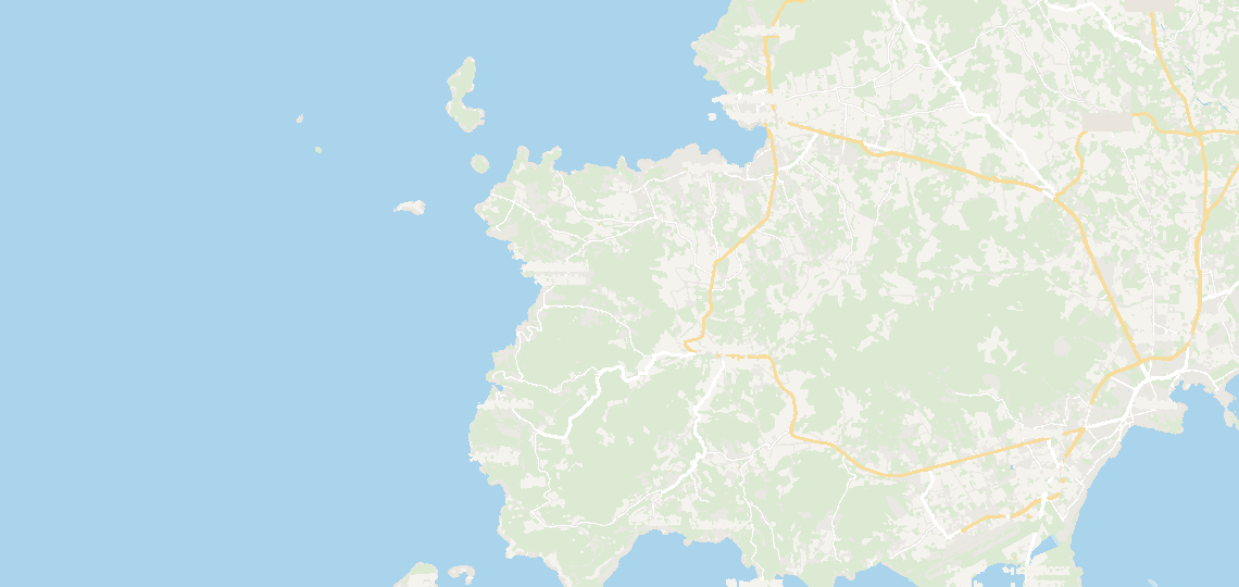 Map of the area around Can Beth, in Cala Tarida, Ibiza