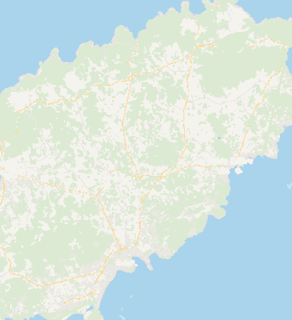 Map of the area around Can Daphne, in Santa Gertrudis, Ibiza