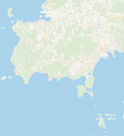 Map of the area around Can Josie, in San José, Ibiza