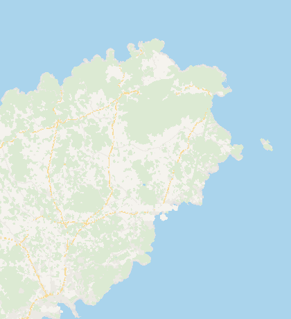 Map of the area around Ca'na Calma, in Santa Eulalia, Ibiza