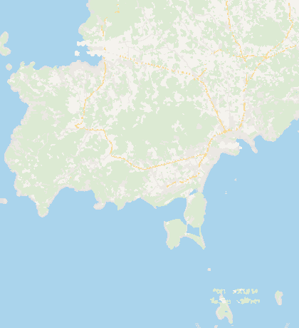 Map of the area around Villa Casita, in San Jordi, Ibiza