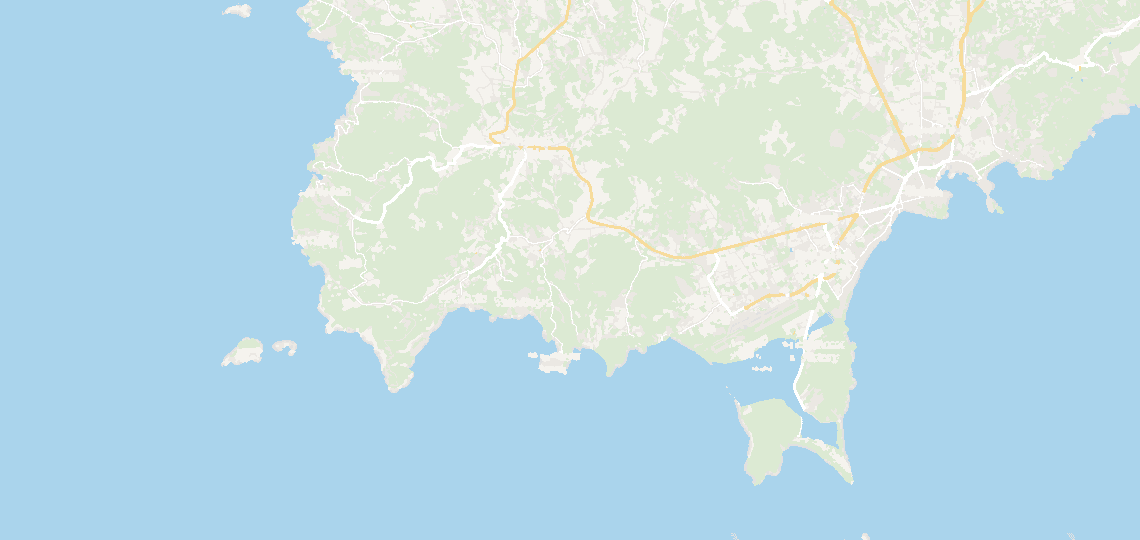 Map of the area around Villa Marielle, in San José, Ibiza